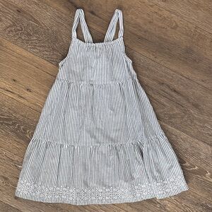 Old Navy Blue & White Striped Tiered Sundress for Girls